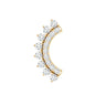Certified Diamond Curved Cartilage Earring