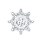 Minimal Diamond Cartilage Earring Stud with Flat Back