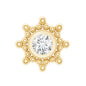Minimal Diamond Cartilage Earring Stud with Flat Back