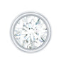 Bezel Set Diamond Cartilage Earring with Flat Back