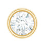 Bezel Set Diamond Cartilage Earring with Flat Back