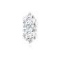 Natural Diamond 2 Stone Earring for Tragus Piercing