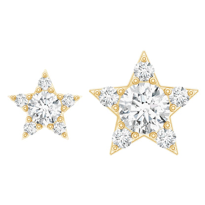 Minimalist Diamond Star Earring for Tragus Piercing