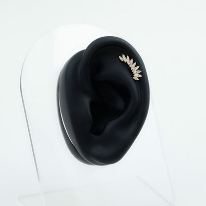 Diamond Wing Crawler Earring for Helix Piercing