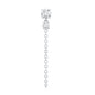 Certified Diamond Chain Drop Earring for Helix Piercing