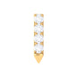 Natural Diamond Tiny Bar Tragus Earring