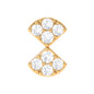 Genuine Diamond Bow Earring for Tragus Piercing