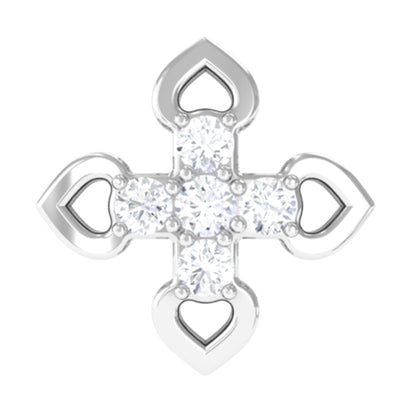 Real Diamond Floral Earring for Cartilage Piercing