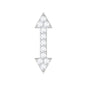 Natural Diamond Arrow Tragus Earring for Women