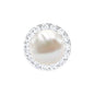 2 Carat Freshwater Pearl and Diamond Halo Cartilage Earring