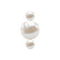 Round Freshwater Pearl Three Stone Cartilage Earring