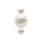 Round Freshwater Pearl Three Stone Cartilage Earring