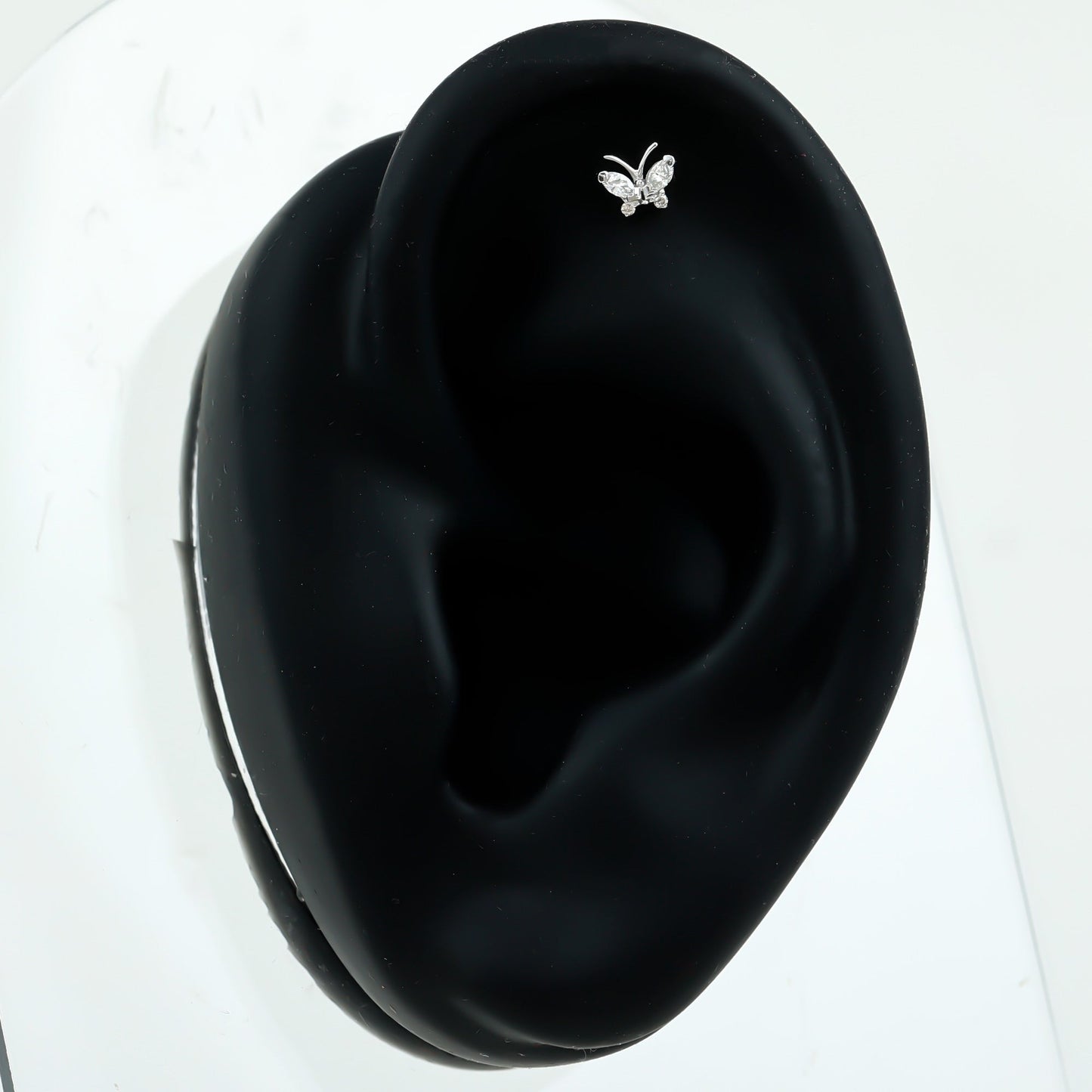 Marquise Moissanite Butterfly Cartilage Earring