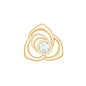 Nature Inspired Diamond Floral Earring for Cartilage Piercing