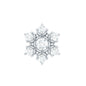 Nature Inspired Diamond Flower Earring for Helix Piercing