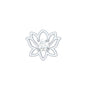 Nature Inspired Diamond Lotus Earring for Helix Piercing