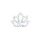 Nature Inspired Diamond Lotus Earring