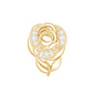 Nature Inspired Diamond Flower Helix Earring