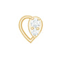 Diamond Heart Earring for Conch Piercing