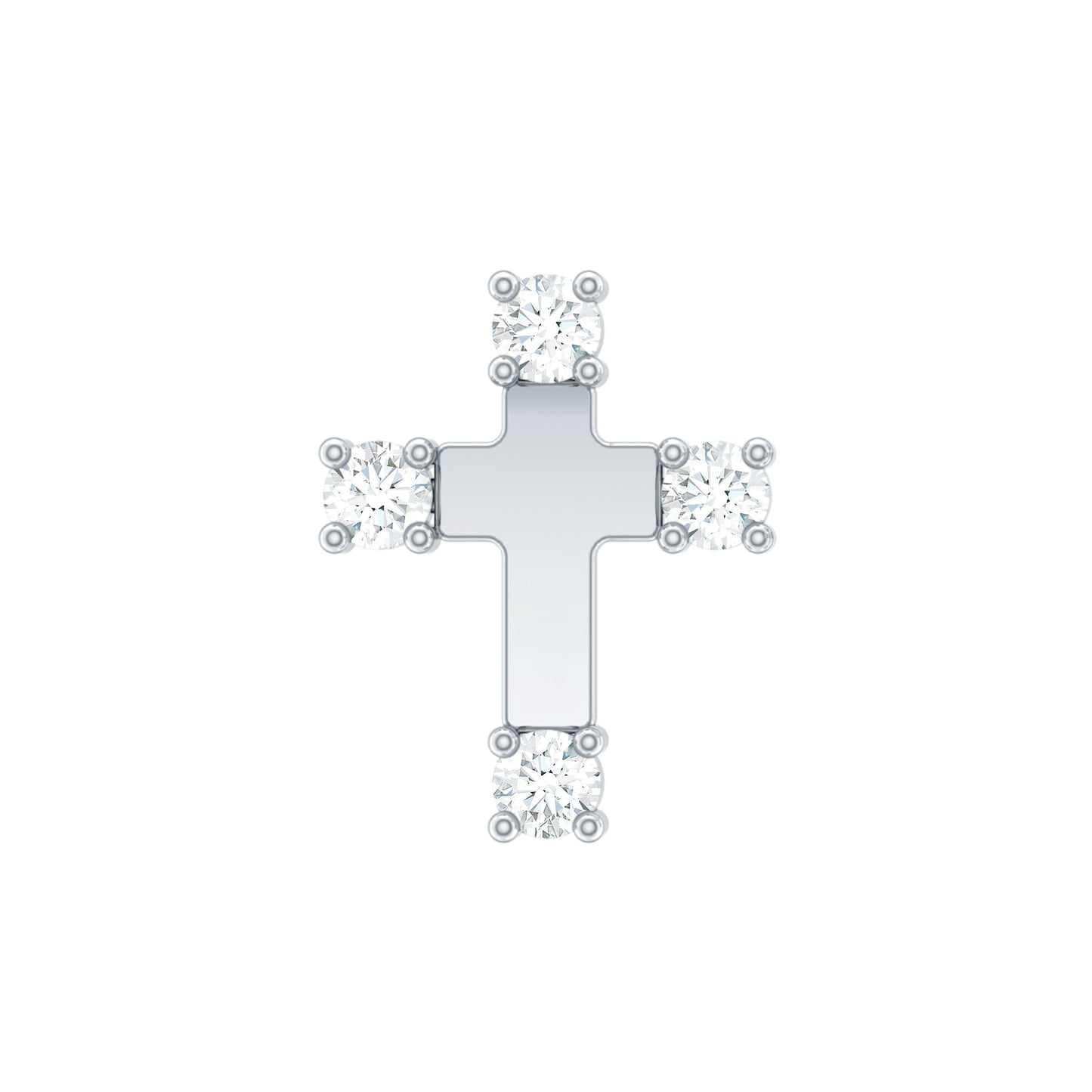 Diamond Cross Cartilage Earring