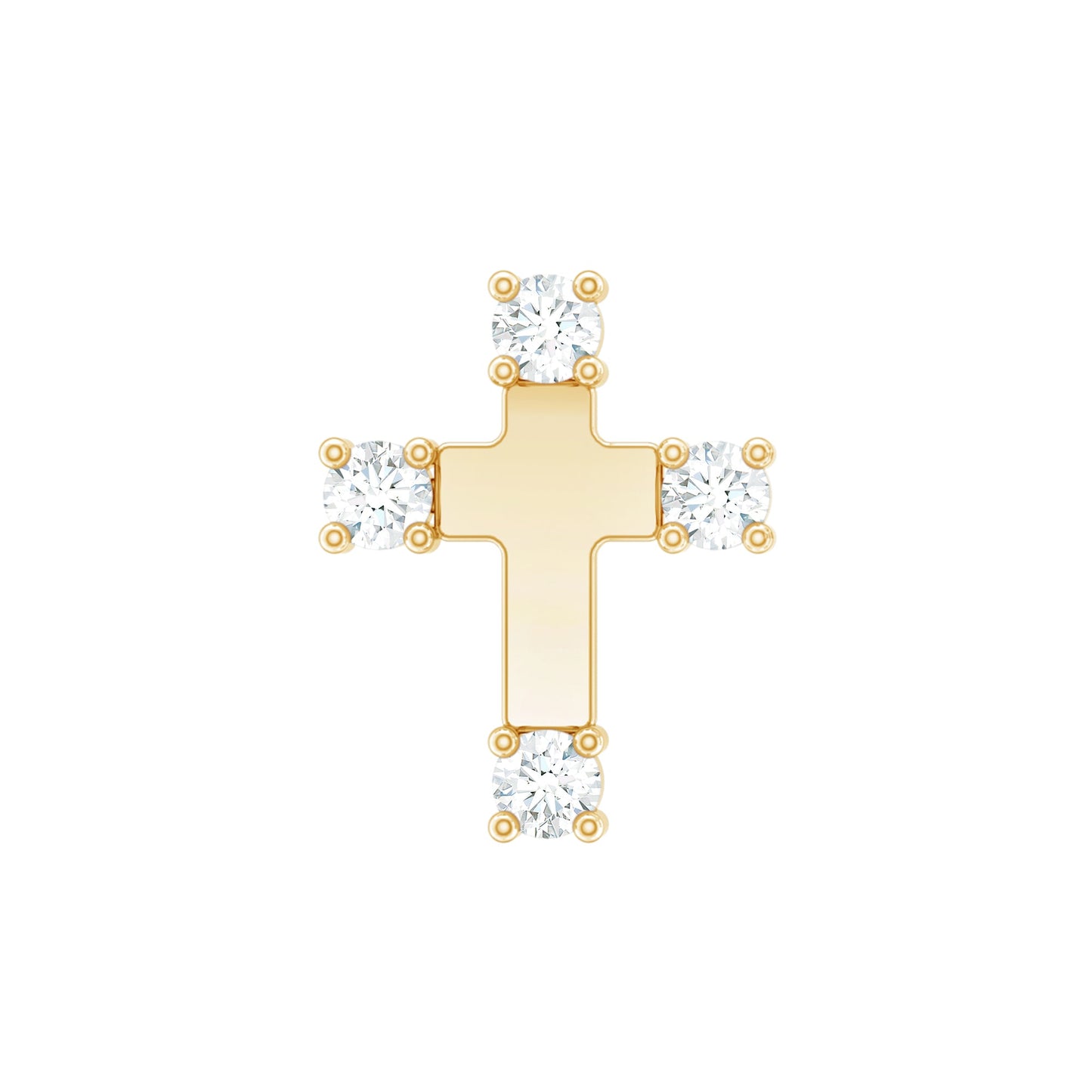 Diamond Cross Cartilage Earring