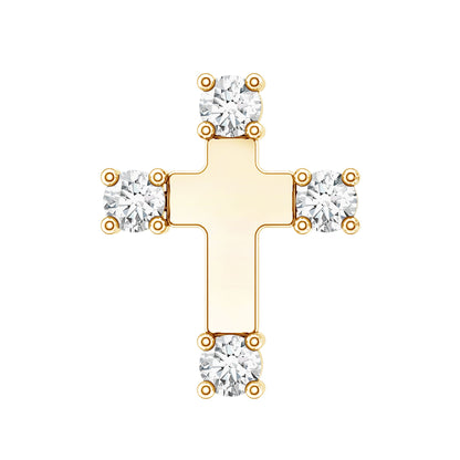 Diamond Cross Cartilage Earring