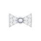 Diamond Bow Earring for Helix Piercing