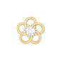 Diamond Flower Earring for Cartilage Piercing