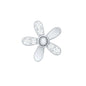 Simple Diamond Floral Earring for Cartilage Piercing