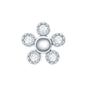 Diamond Floral Cartilage Earring
