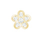 Diamond Floral Helix Earring for Women