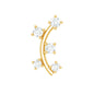 Diamond Curved Crawler Earring