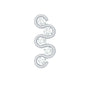 Diamond Zig Zag Bubble Crawler Earring