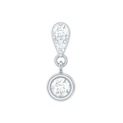 Diamond Cartilage Drop Earring