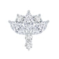 Diamond Lotus Cartilage Earring