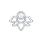 Diamond Lotus Earring for Helix Piercing