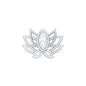Marquise Diamond Lotus Cartilage Earring for Her