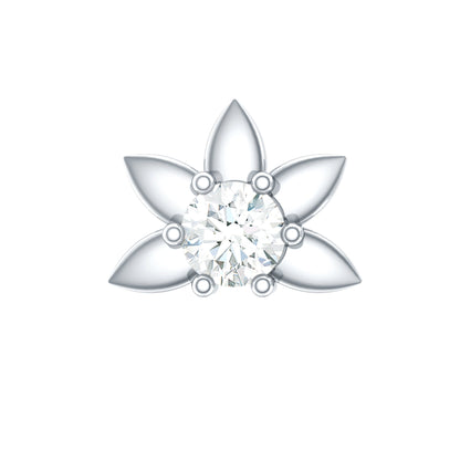 Diamond Floral Earring for Tragus Piercing