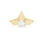 Minimalist Diamond Floral Earring for Cartilage Piercing