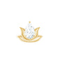 Pear Shape Diamond Lotus Cartilage Earring
