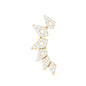 Designer Diamond Ear Crawler Earring for Helix Piercing
