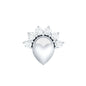 Diamond Heart Conch Earring
