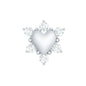 Diamond Heart Upper Lobe Earring