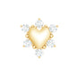 Diamond Heart Upper Lobe Earring
