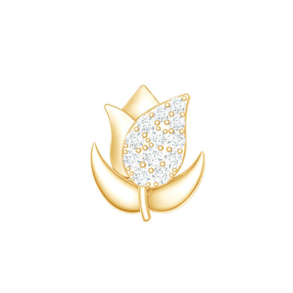 Diamond Flower Earring for Tragus Piercing