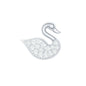 Diamond Swan Earring for Upper Lobe Piercing