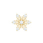 Diamond Snowflake Earring for Upper Lobe Piercing