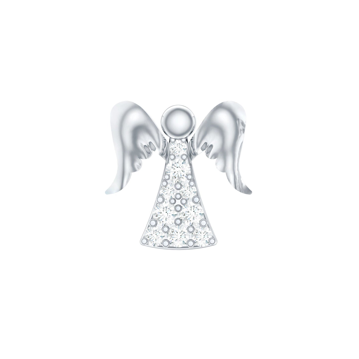 Minimal Diamond Angel Upper Lobe Earring