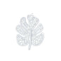 Diamond Leaf Earring for Cartilage Piercing