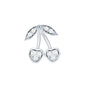 Diamond Cherry Fruit Earring for Helix Piercing
